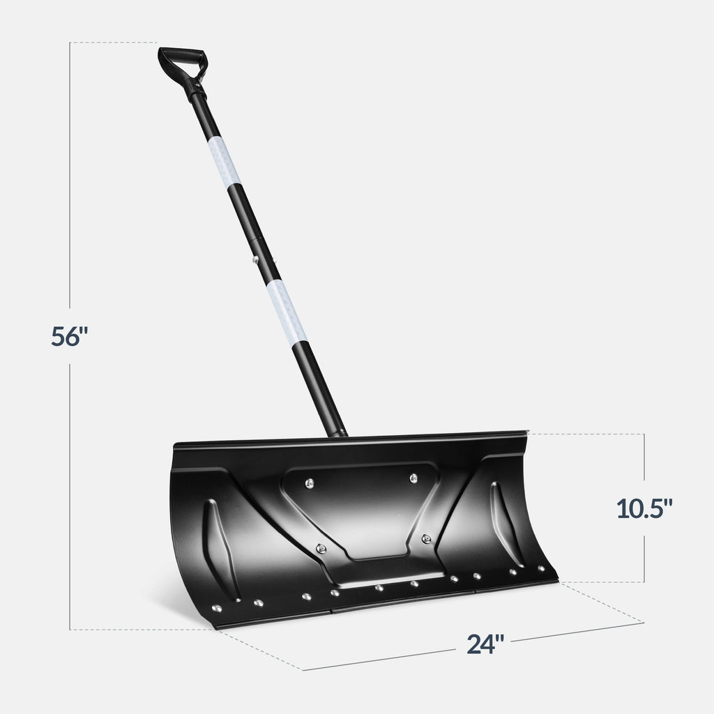 24" Snow Pusher, Heavy Duty Snow Shovel
