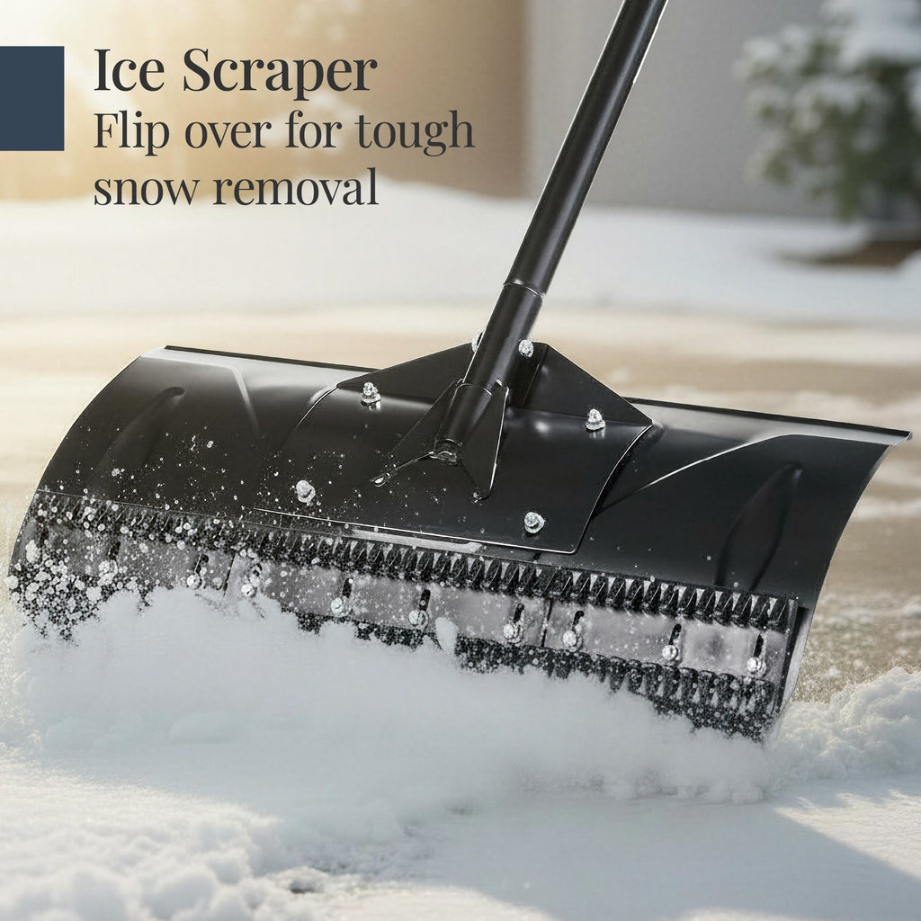 24" Snow Pusher, Heavy Duty Snow Shovel
