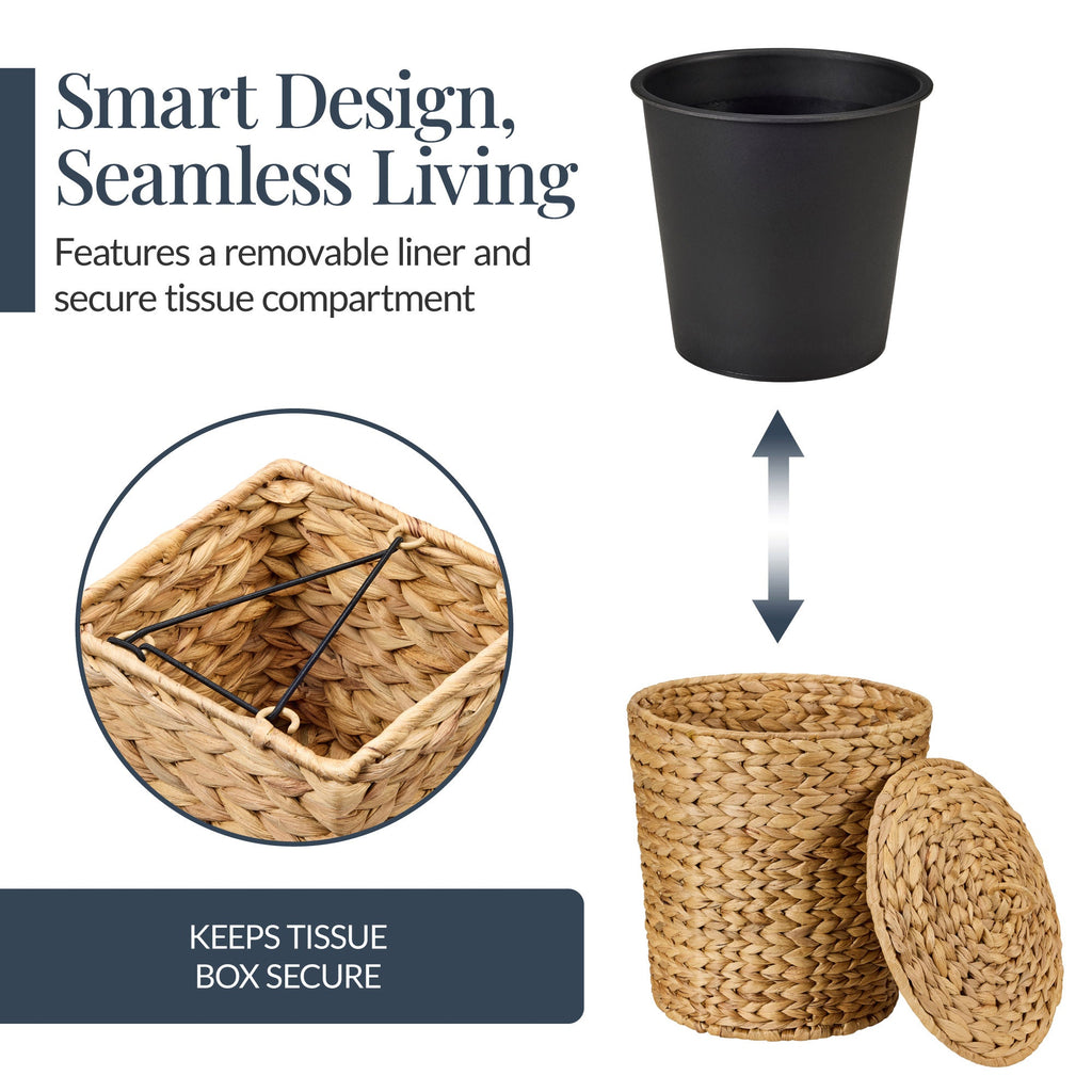 6-Piece Water Hyacinth Bathroom Set