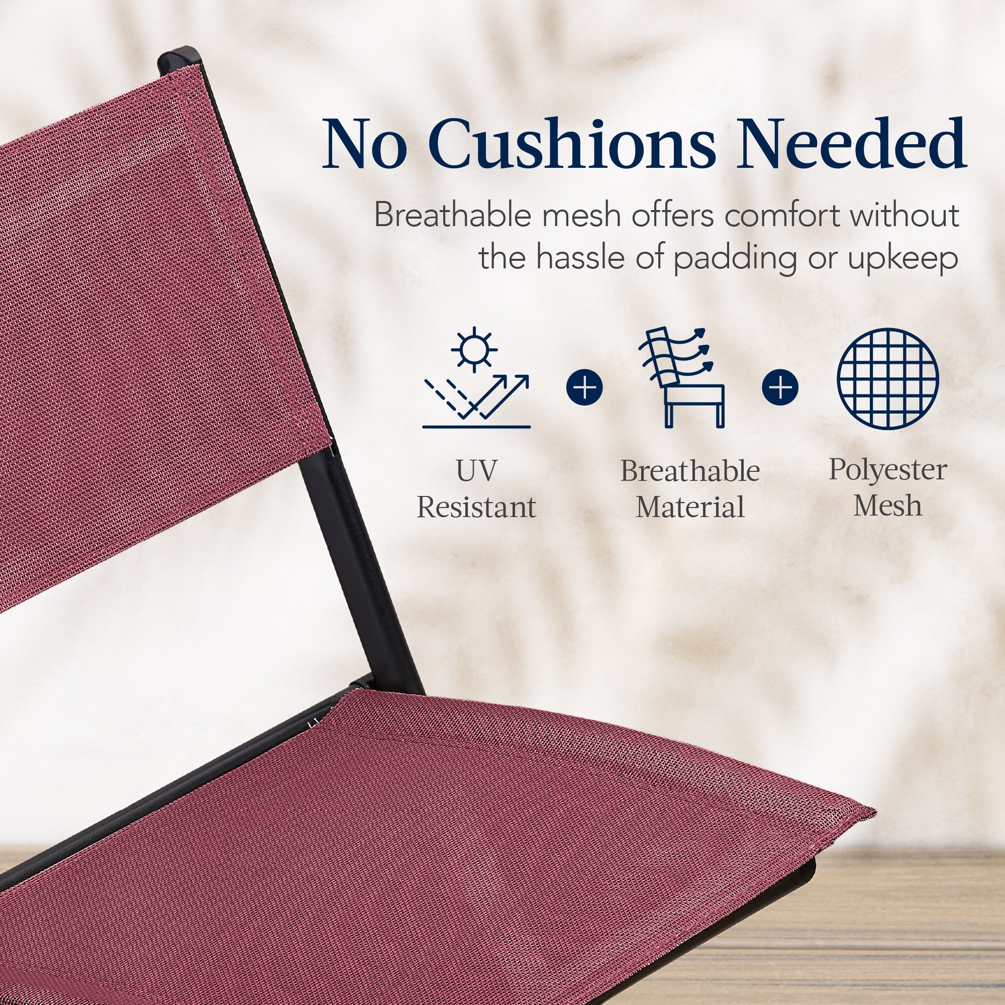 3-Piece Bistro Set w/ Glass Table, 2 Foldable Chairs