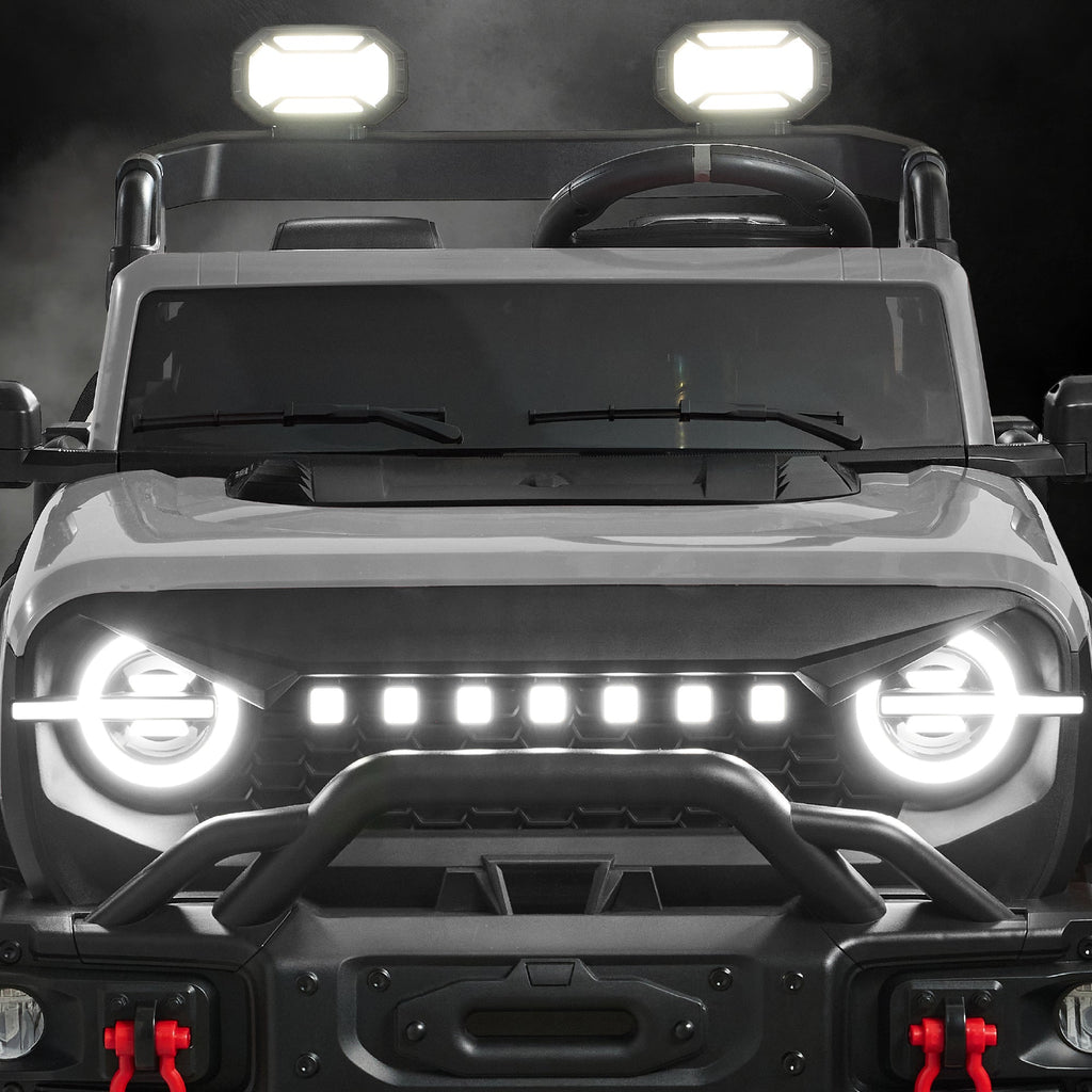 24V 2-Seater Electric Ride-On Car Truck w/ Parent Control, Bluetooth