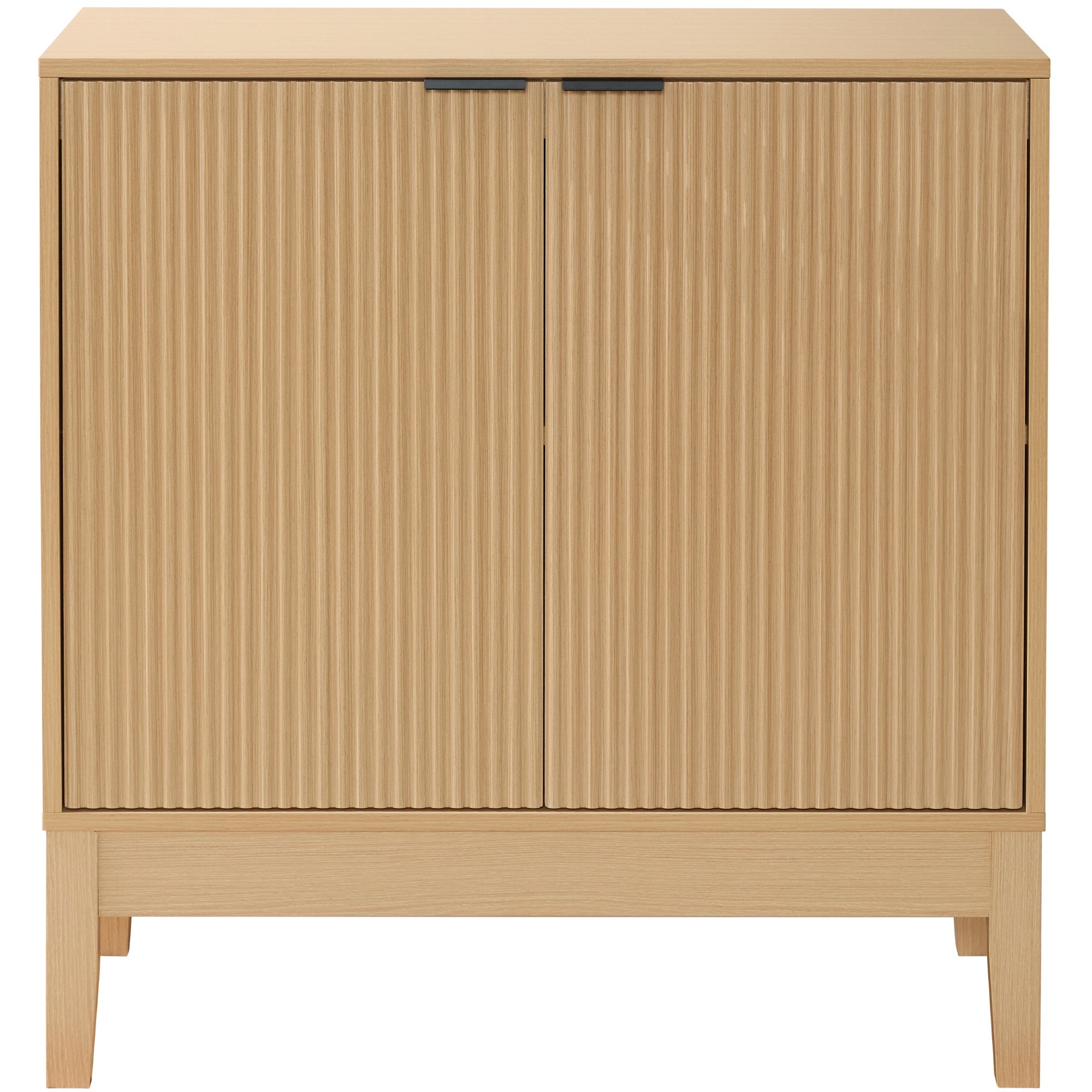 2-Door Reeded Storage Cabinet, Accent Furniture, Sideboard
