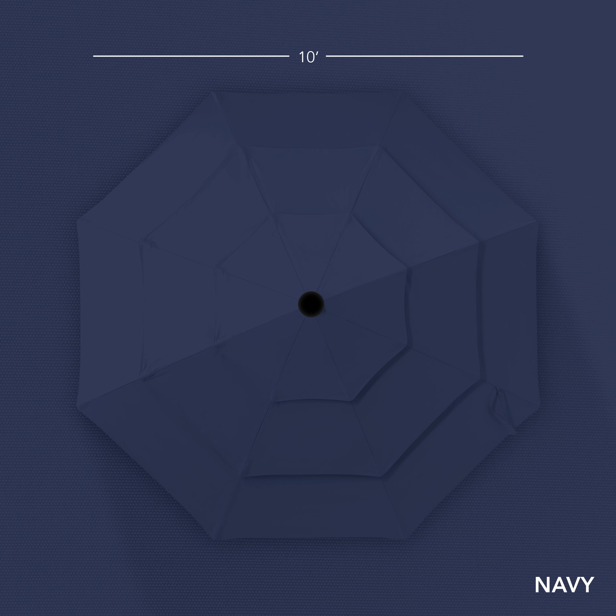 3-Tier Patio Umbrella w/ Tilt Adjustment, Crank - 10ft