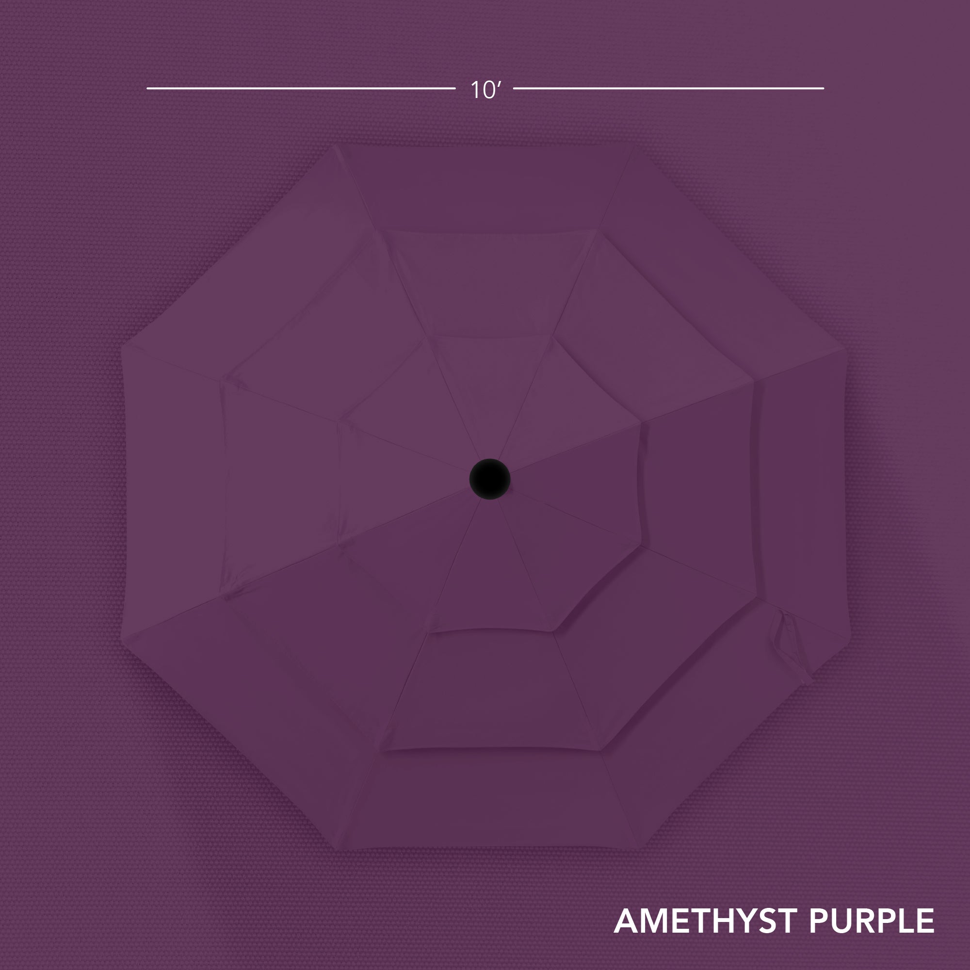 3-Tier Patio Umbrella w/ Tilt Adjustment, Crank - 10ft