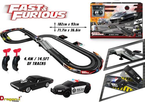 2 Fast 2 Furious Dodge Charger R/T 1970 Ultimate Speed Raceway 1:43 Scale Slot Car set