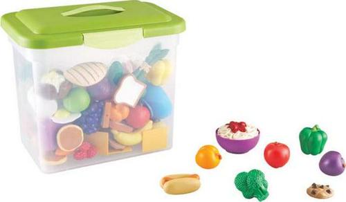 Learning Resources New Sprouts Classroom Play Food Set, 100 Pieces