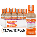 (12 Bottles) Dunkin' Donuts Iced Coffee Drink, Original, 13.7 fl oz